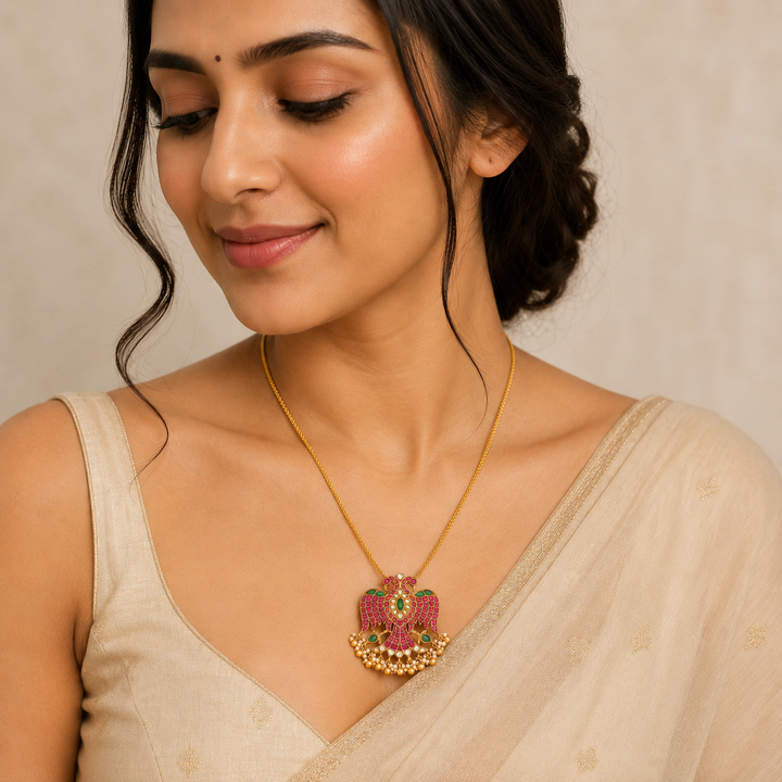 Gandaberu Kundan Pendant