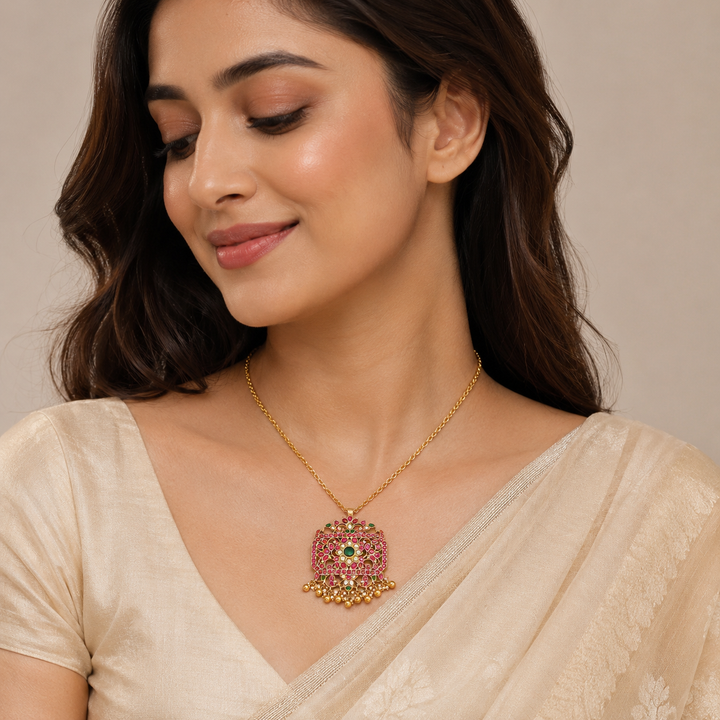 Rectara-Padma Kundan Pendant