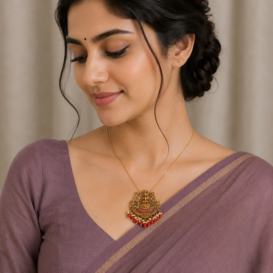 Panchamukhi Lakshmi Pendant