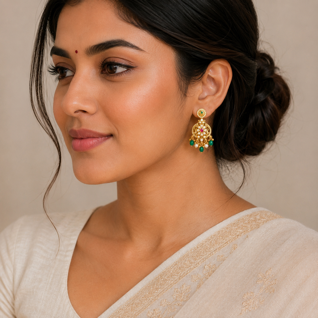 Bloom Pear Stone Danglers