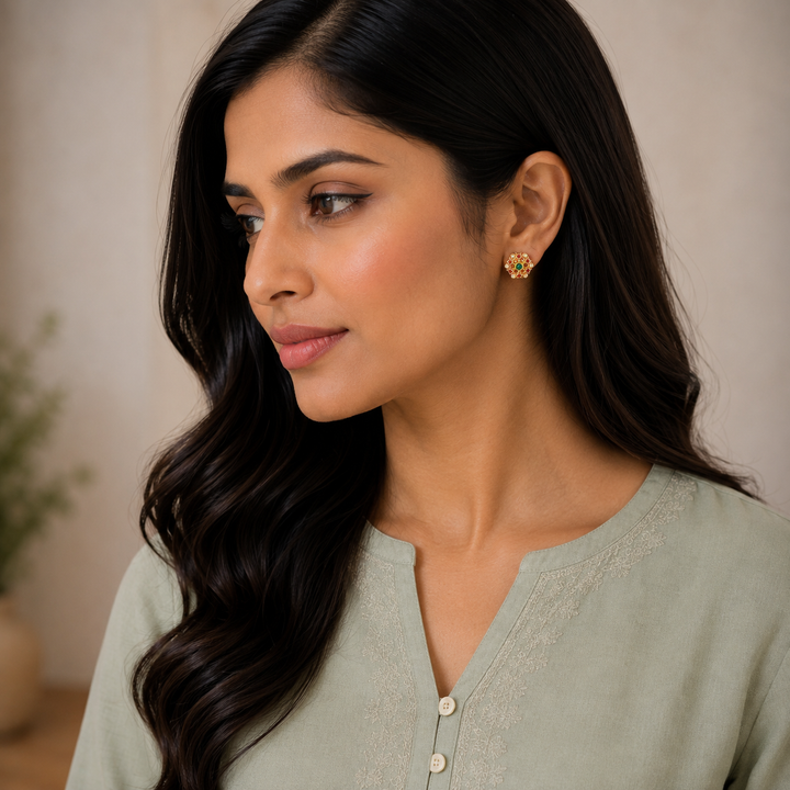 Parijata Luxe Stone Studs