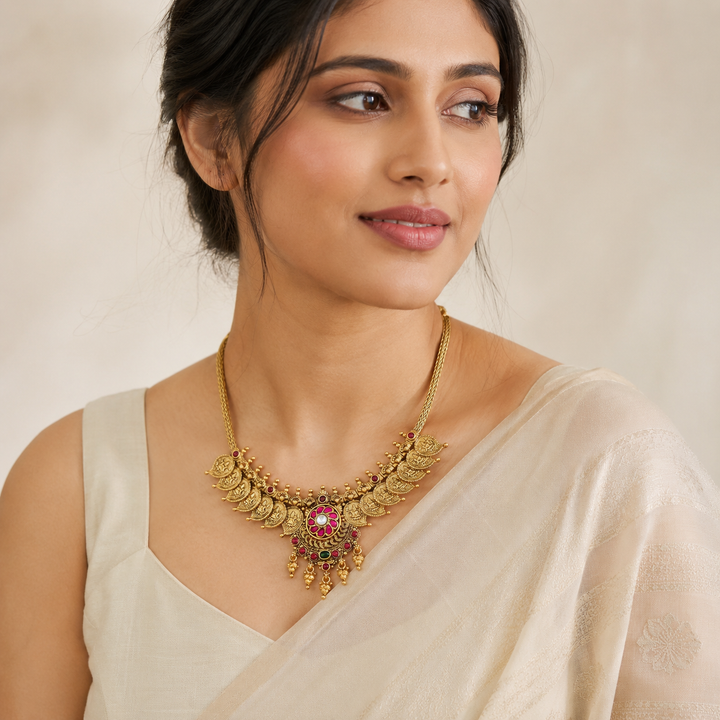 Hiranmayi Temple Necklace