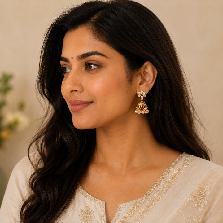 Aarna Stone Jhumka