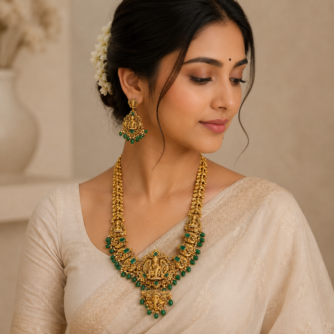 ShriVanya Temple Necklace Set