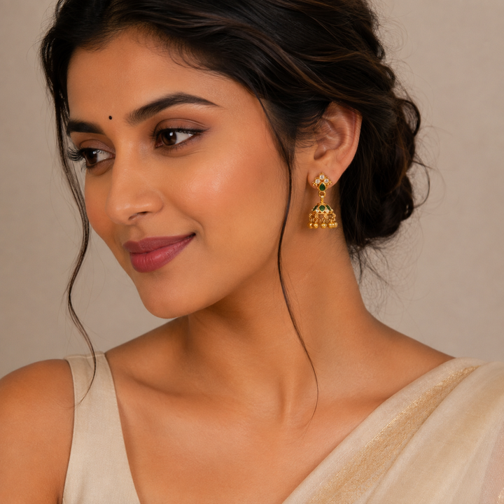 Peariva Stone Jhumki