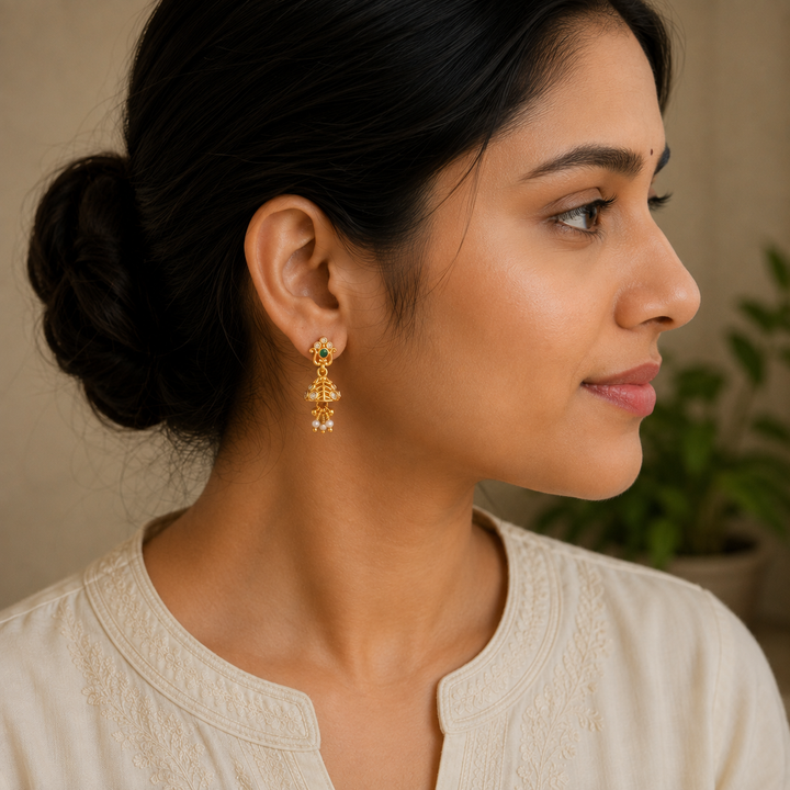 Aarshiya Stone Jhumkis