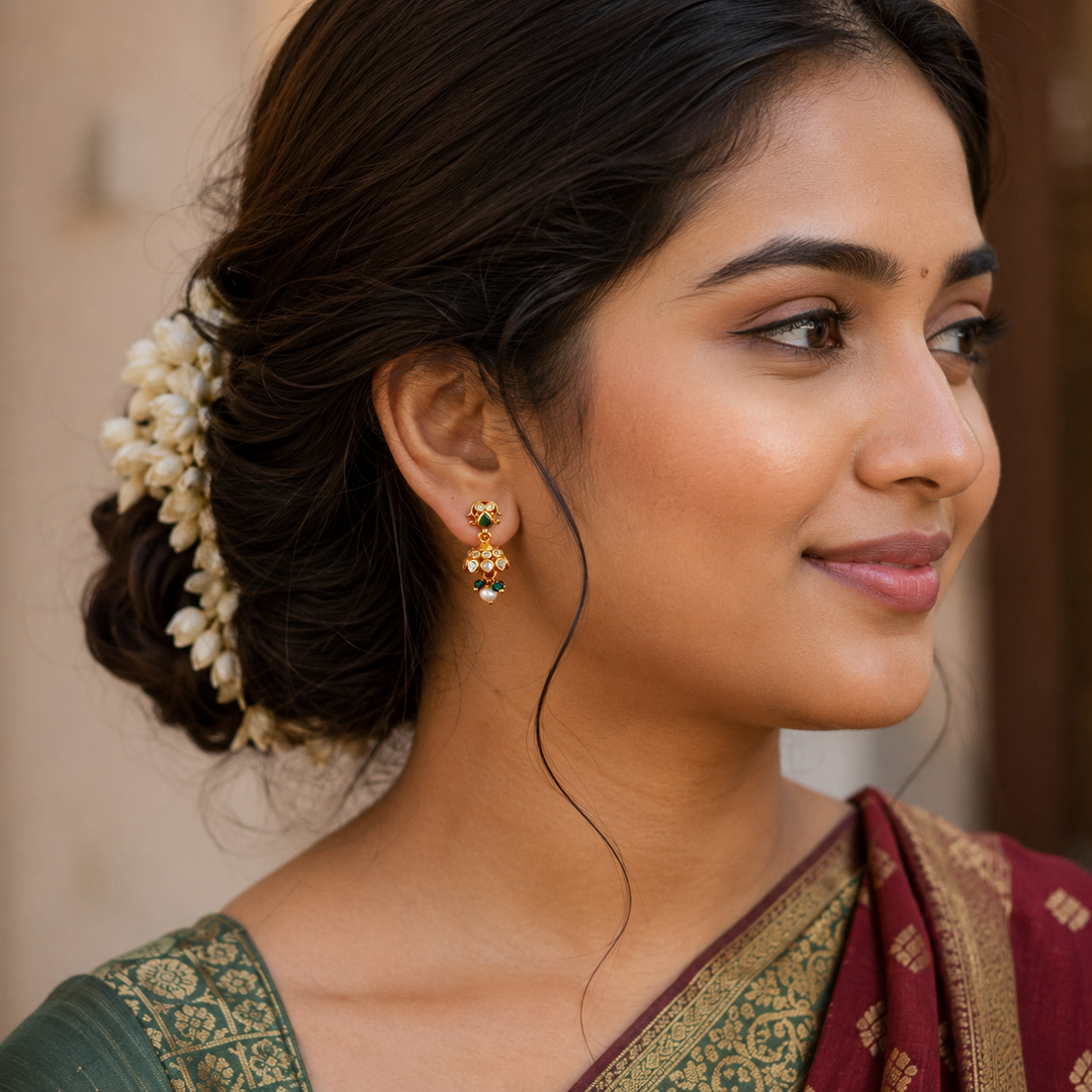 Aarvika Stone Jhumkis
