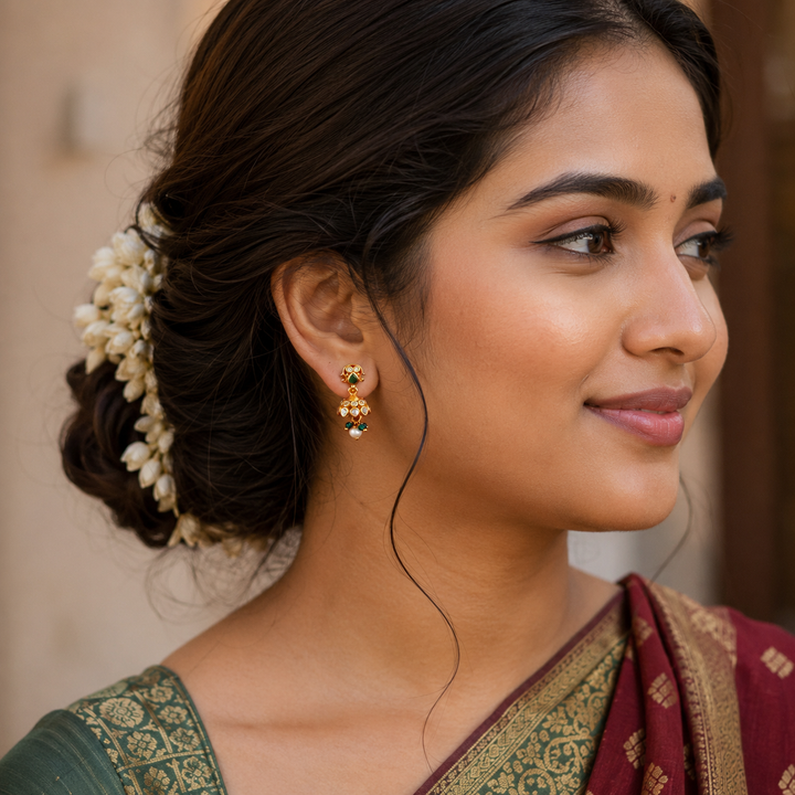 Aarvika Stone Jhumkis