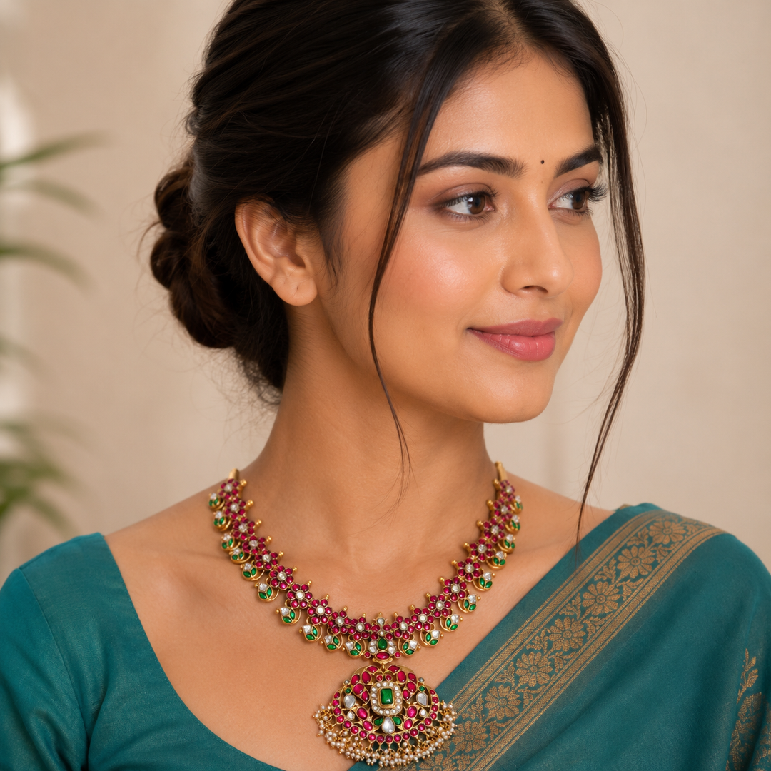 Rajpushp Kundan Necklace