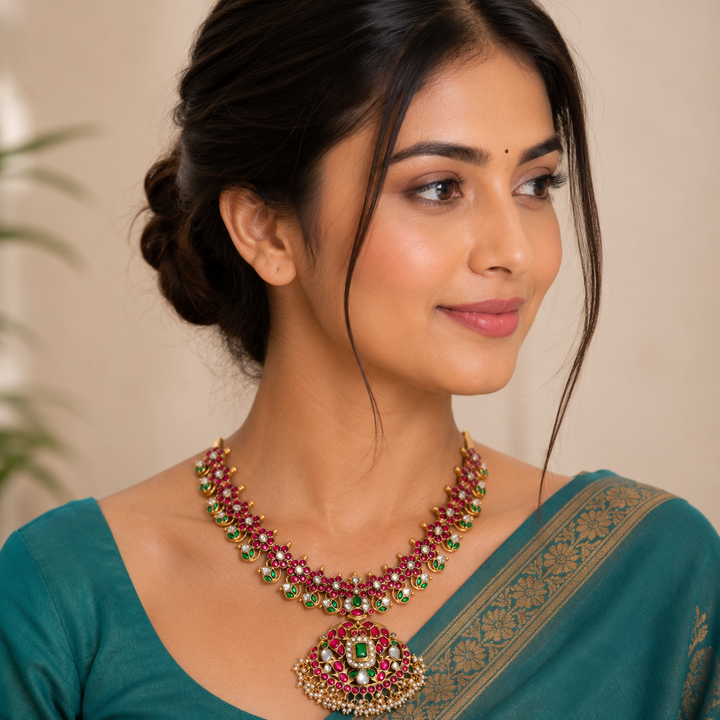 Rajpushp Kundan Necklace