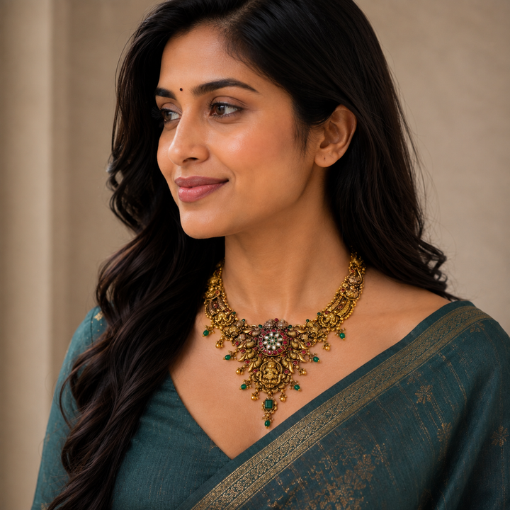 Varnishi Temple Necklace