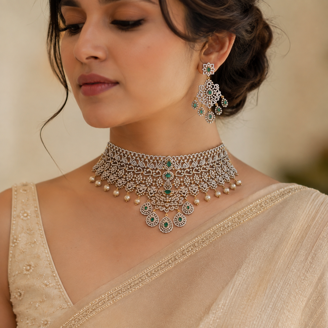 Elite Grace CZ Choker Set