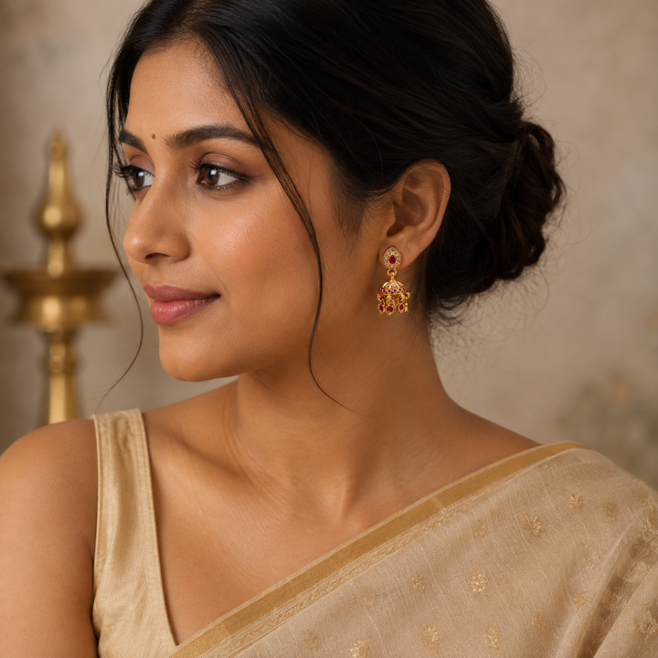 Perelle Stone Jhumki