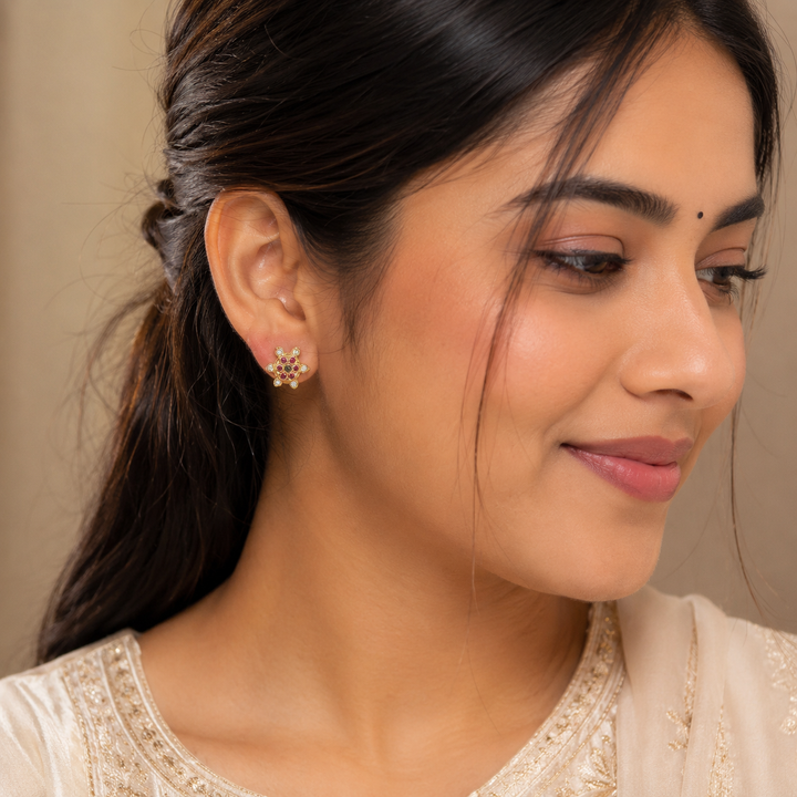 Stellar Bloom Stone Studs