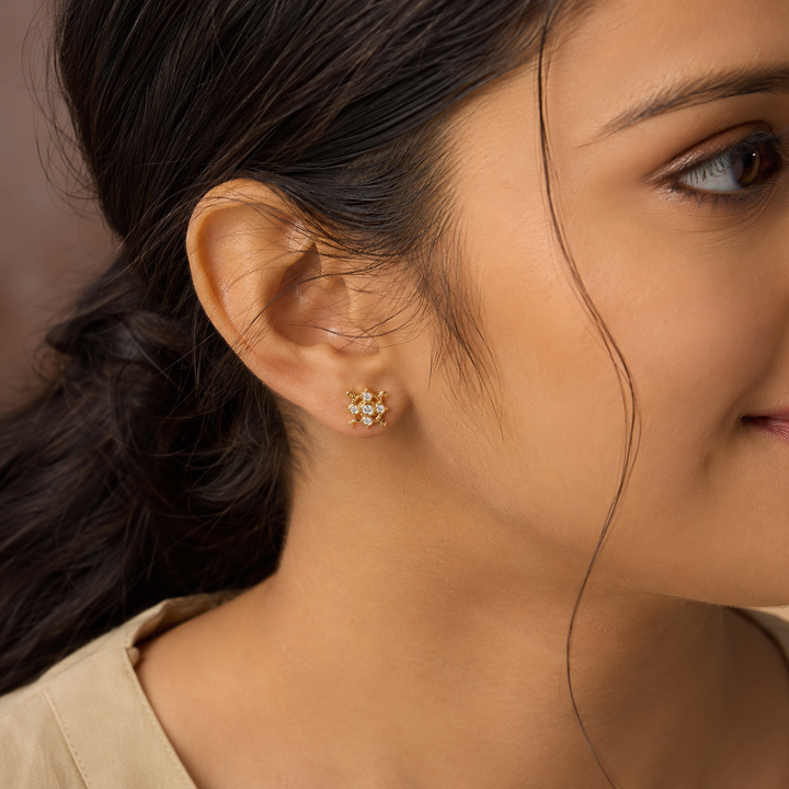 Bloom Spark Stone Studs