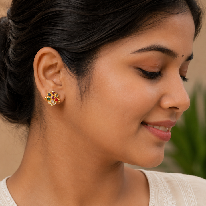 Saptamani Stone Studs