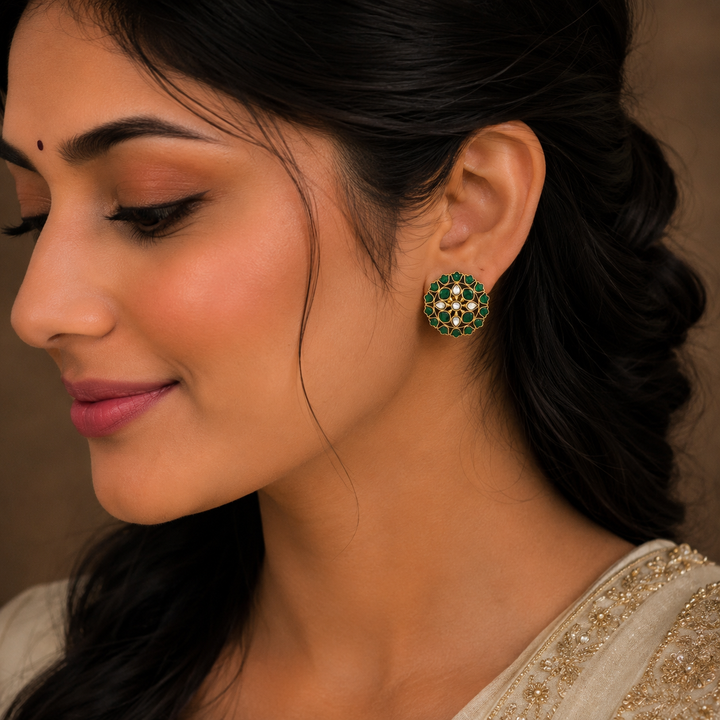 Vasantika Kundan Studs