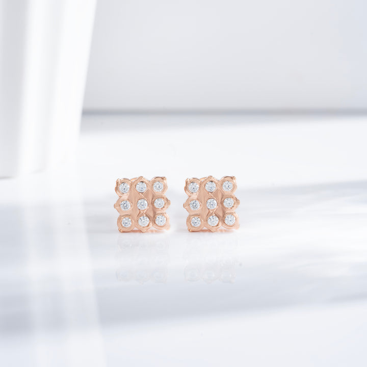 Shine Square Studs