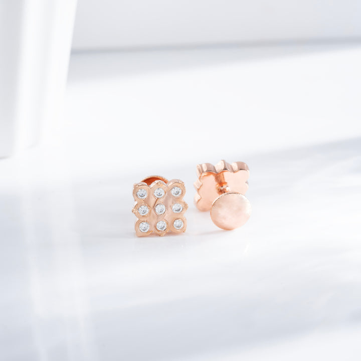 Shine Square Studs