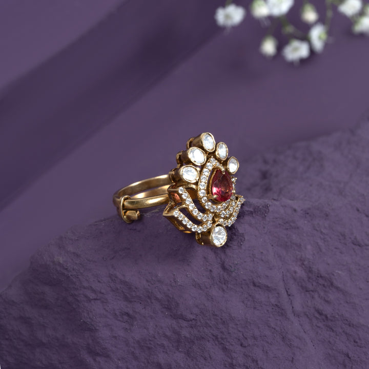 Lotus of Flames Ring