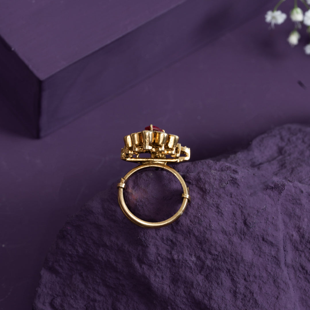 Lotus of Flames Ring