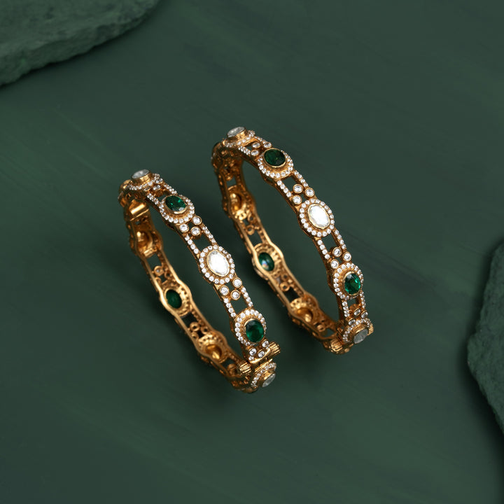 Queen's Verdant Glow Bangles