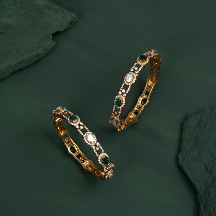 Queen's Verdant Glow Bangles