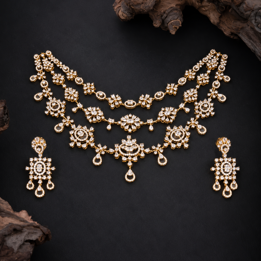 Bloom CZ Necklace Set