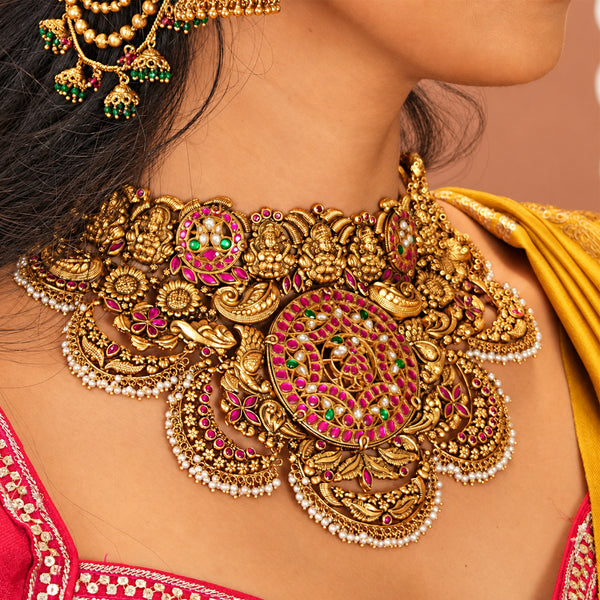 Swarna Shilpa Temple Necklace