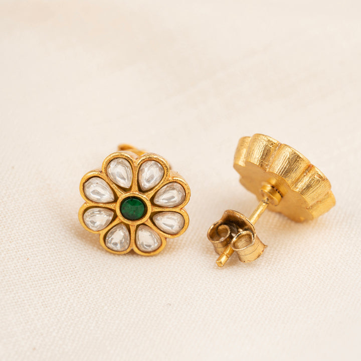 White Kamalika Studs