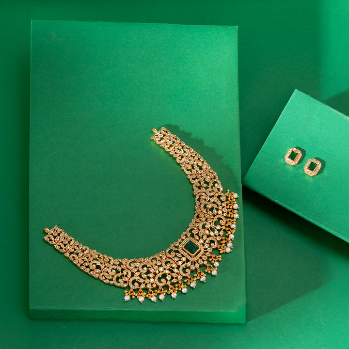 Octa Scroll Shine Necklace Set