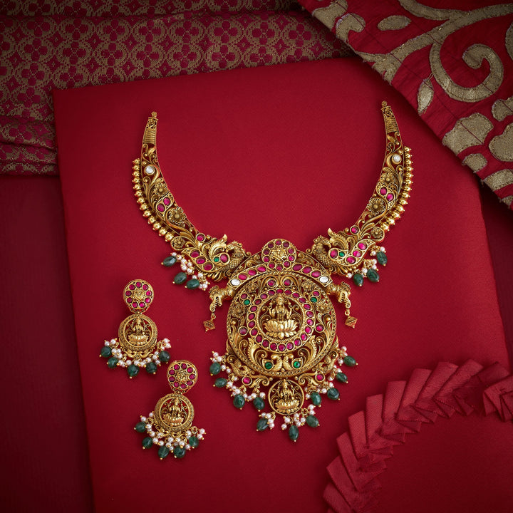 Shubhriya Temple Necklace Set
