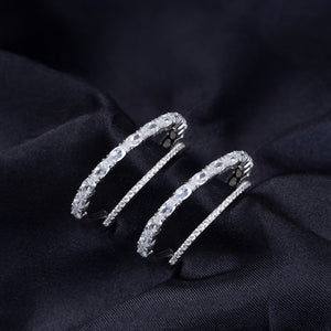 Twinaura Zircon Hoops