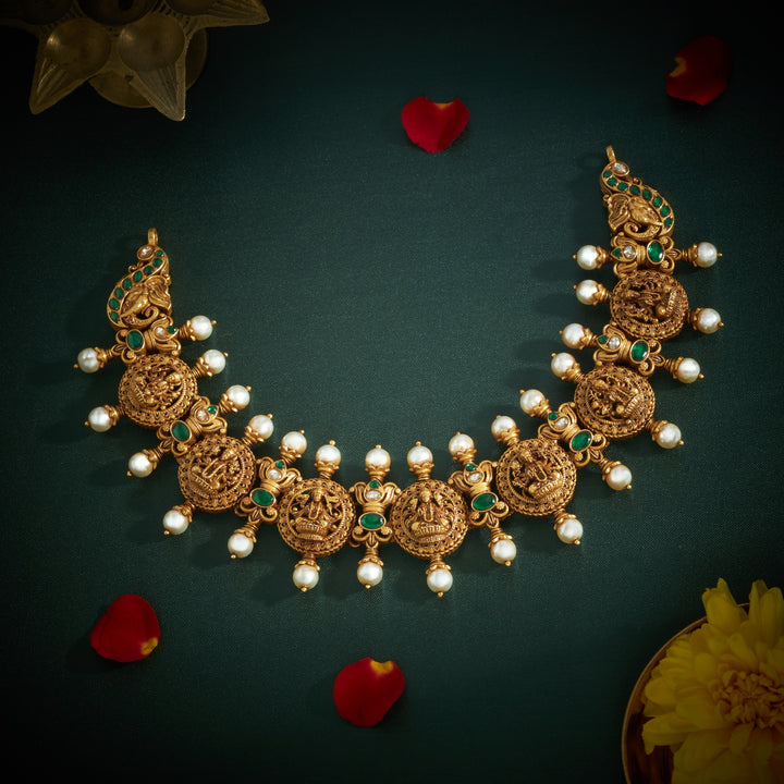 Lakshmi Temple Necklace