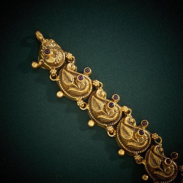 Ganesha Peacock Temple Necklace
