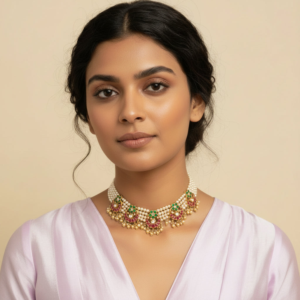 Botanical Kundan Choker