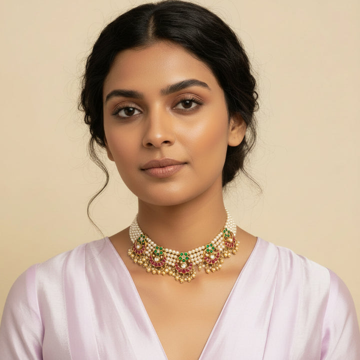 Botanical Kundan Choker