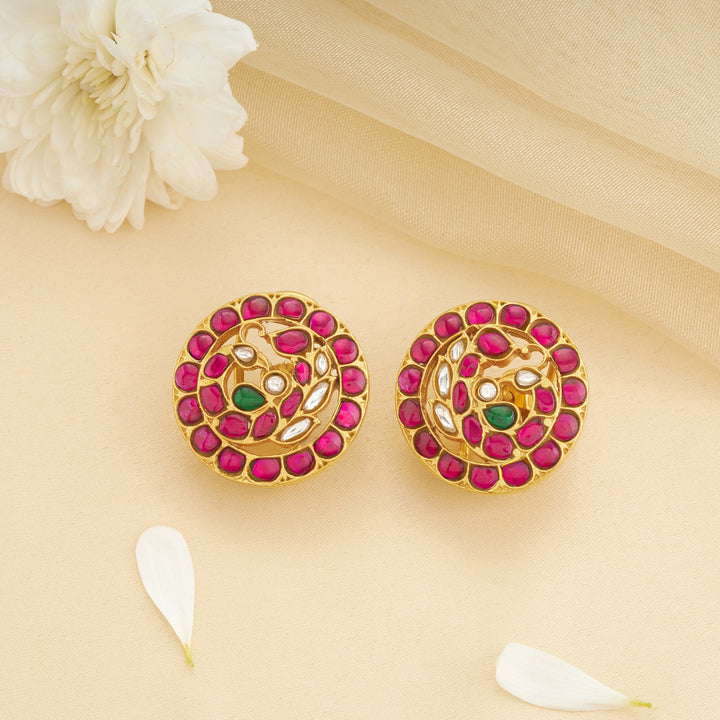 Mayurika Kundan Studs