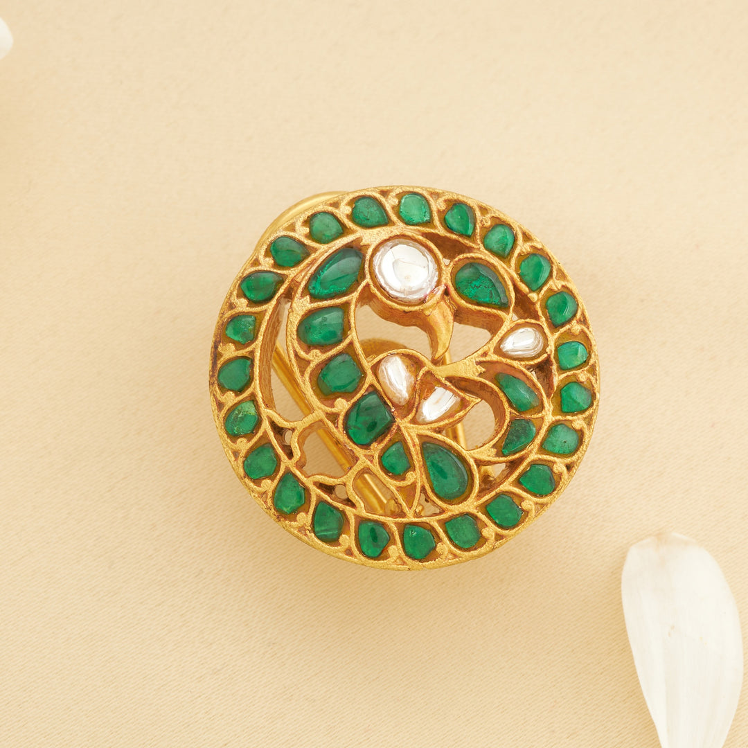 Mayurangana Kundan Studs