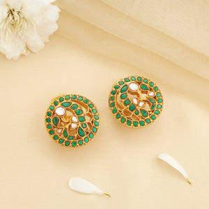 Mayurangana Kundan Studs