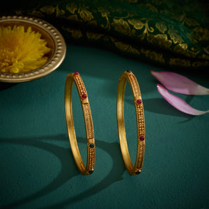 Ruby Panna Bangles
