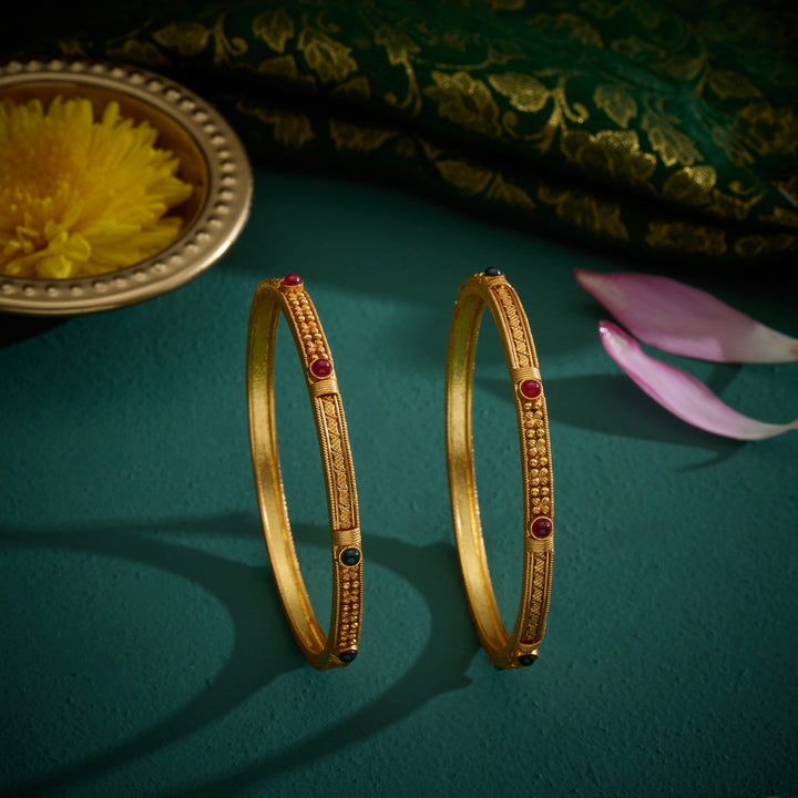 Ruby Panna Bangles