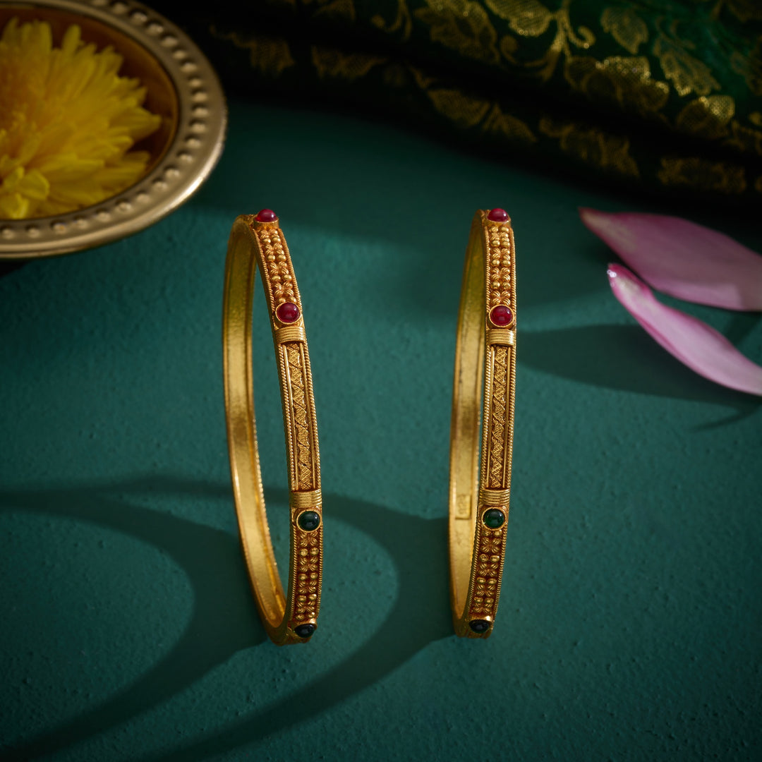 Ruby Panna Bangles