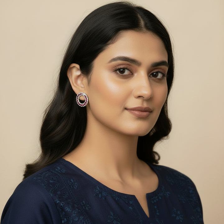Veloura Circles Studs