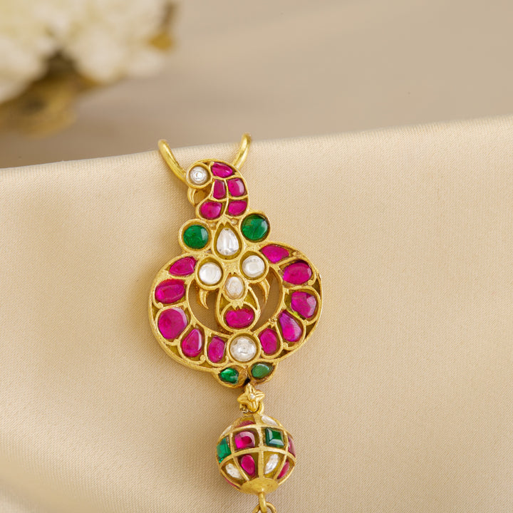 Mayuraj Kundan Hair Brooch
