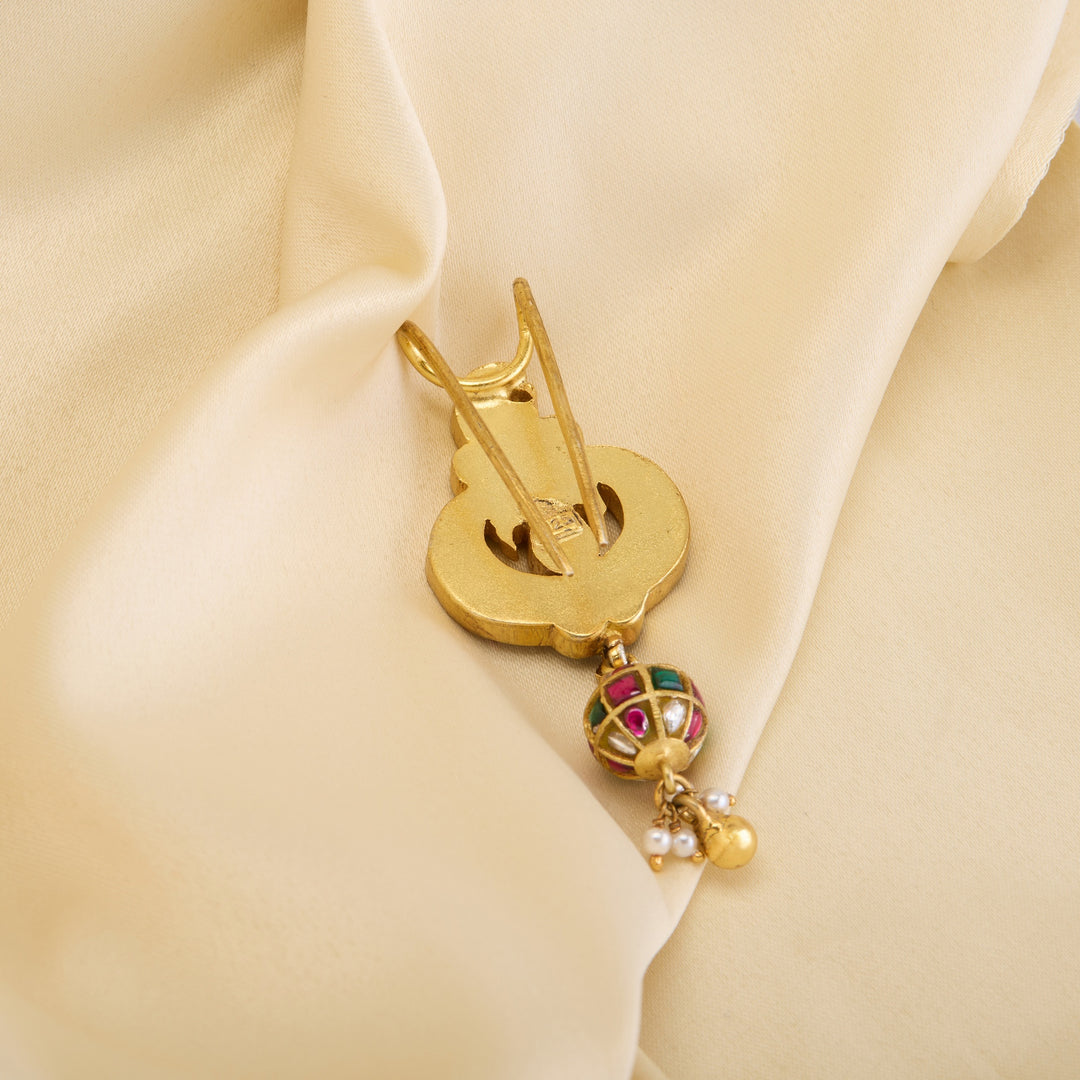 Mayuraj Kundan Hair Brooch