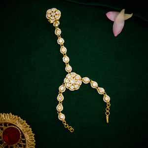 Moissanite Flower Haath Phool