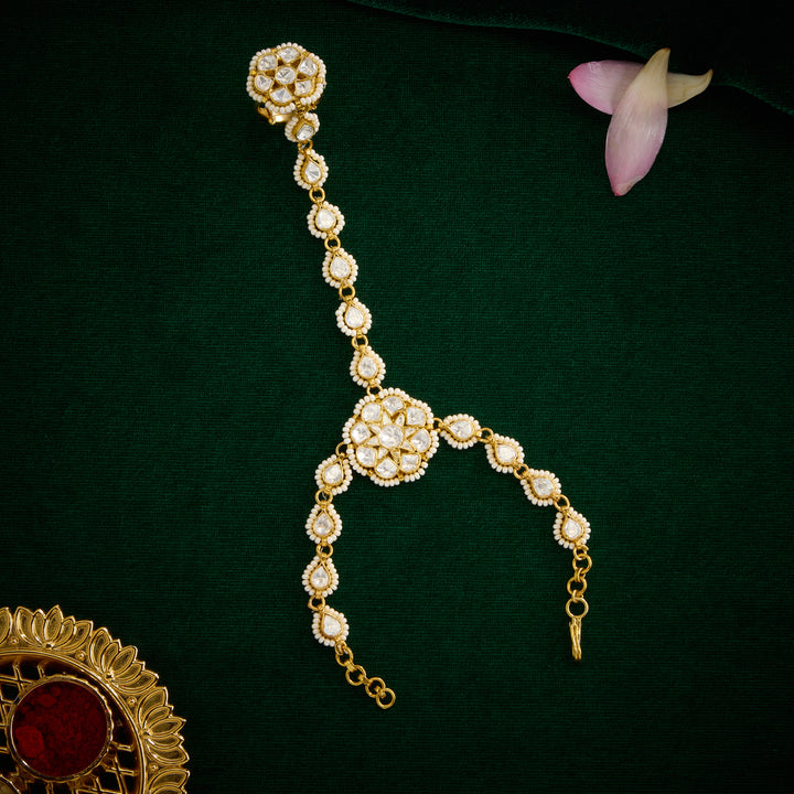 Moissanite Flower Haath Phool