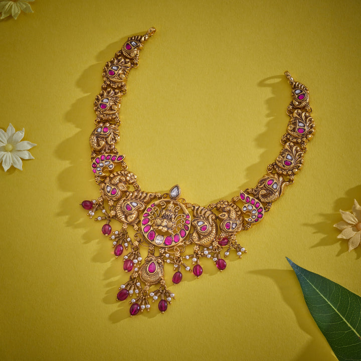 Velmira Peacock Lakshmi Necklace