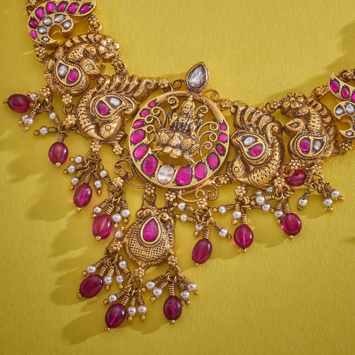 Velmira Peacock Lakshmi Necklace